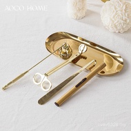 Aromatherapy Cover Candle Accessories Set Igniter Hook Candle Tray Candle Candle Cutter Metal Exting