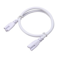 T8 Extension Connector Cord, 2-Pin Electric Power Plug Accessories for 3-Prong T8 LED Tube Ceiling Wall Plant Lamp Light