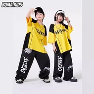 BUMA KIDS🔥Hip-hop children's trendy clothes, hip-hop performance suits, cool jazz dance outfits