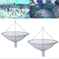 [READY STOCK] Drop Fishing For Fish Eels Trap Foldable Small Mesh Crab Netting Tank Casting Network Mesh Fishing Net Case Drop Fishing Landing Net Cage Prawn Bait Shrimp Catcher