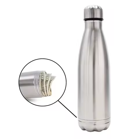 750ml Diversion Water Bottle Portable Water Bottle Secret Stash Pill Organizer Can Safe Hiding Spot 