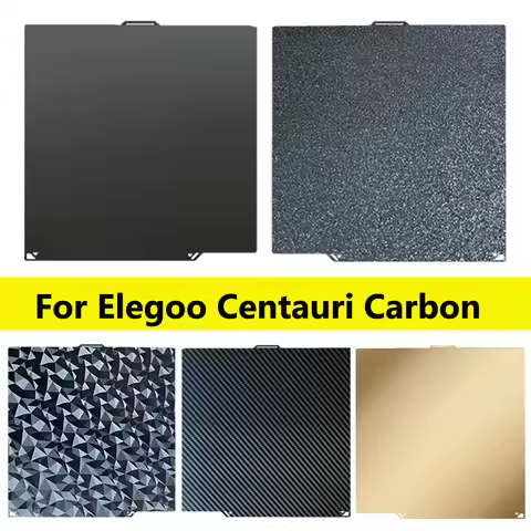 Smooth PEO PET PEI Plate For Elegoo Centauri Carbon Build Plate 260x271mm Double Side Flexible Bed S