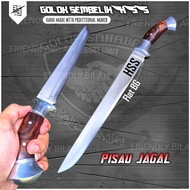 GOLOK PISAU SEMBELIH BAJA HSS PER BEARING SUPER TAJAM SIAP PAKAI