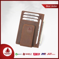 Bubm Rfid Card Wallet Leather Material - Fm Hayu -@ 104 - Brown