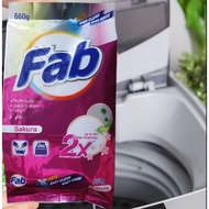 (Bundle of 4) Fab Laundry Powder Detergent Powder Sakura