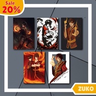 Walldecor Dinding Poster Kayu Avatar Zuko Zuko Fans 20x30cm