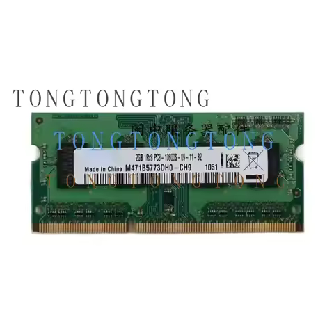 TT For Samsung 2G 2RX8 PC3-10600S-09-10-F2 DDR3 1333 SODIMM Notebook Memory
