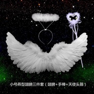 Make Feather Wings Children Performance Black Devil Feather Wings Bride Flower Girl Performance Prop