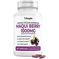 Vitapia Maqui Berry 1000mg - Maqui Berry Powder Supplement - Vegan Friendly, and Gluten-Free - 120 V