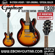 Epiphone ES-339 Semi-Hollowbody Electric Guitar - Vintage Sunburst Finish Alnico Classic PRO ES339