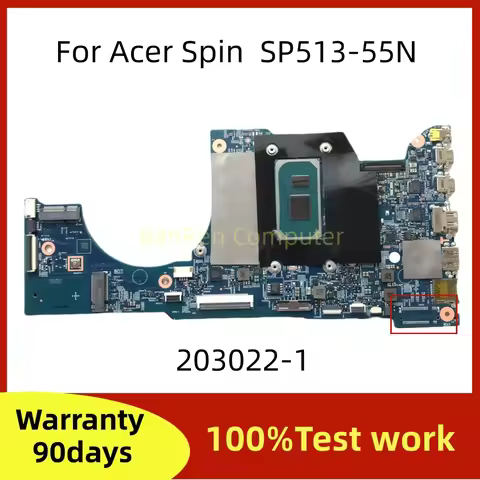 203022-1 448.0MF02.0011 For Acer Spin 5 SP513-55N N19Q7 Laptop Motherboard With i5-1135G7 i7-1165G7 