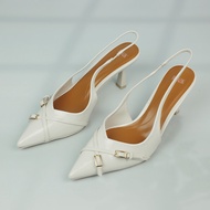 New store openingSummer Office Lady Shoes Cross Bukcle Strap Brand Sandalias Mujer Shallow Stiletto 