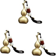 CALLARON 3pcs Car Keys Keychain Chinese Decor Chinoiserie Decor Feng Shui Charm Car Accesories Key H