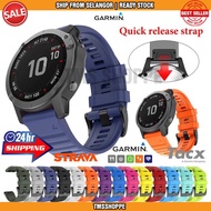 Tali jam TMS Garmin Fenix 6/6X/6Pro/6/5/5X/5Plus/Forerunner 935/945/5Sapphire Silicone Strap With Quick Release