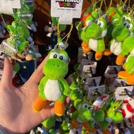 日本大阪環球影城超級馬里奧耀西毛絨掛件可愛恐龍鑰匙扣包包掛飾