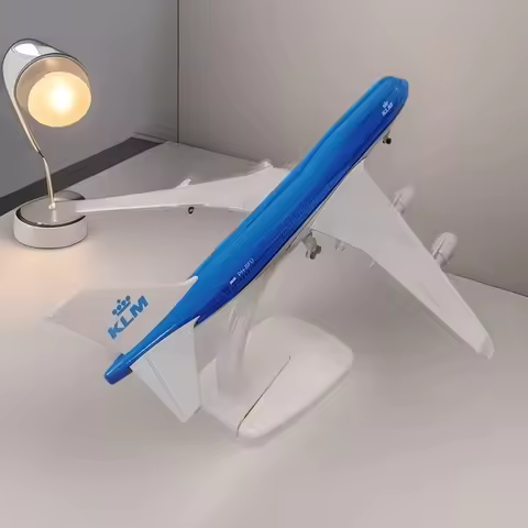 20cm Alloy Metal AIR Netherlands KLM Airlines B747 Plane Model Aircraft 1:400 Diecast Airplanes w La