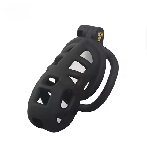 Cobra Chastity Lock for Men with Curved Ring CD Birdcage Chastity Lock for Abstinence Training and S