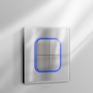 FLKL Glasse Ultra Frameles Switch Socket panel LED wall switch socket plug Grey 13amp Modern Lighti