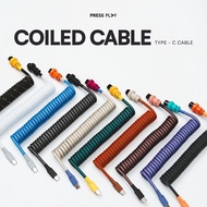 Type C Coiled Cable Mechanical Keyboard Aviator by Press Play