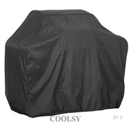 COOLSY BBQ Cover Outdoor Dust Waterproof Weber Heavy Duty Grill Cover Rain Protective Outdoor Barbecue Cover Round Bbq Grill Black