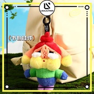 GANTUNGAN Viral baby rainbow cry keychain doll, colorful baby cry keychain