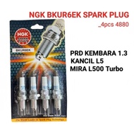 NGK BKUR6EK Spark Plug _4pcs PRD Kembara 1.3 Kancil L5 MIRA L500 TURBO