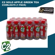 (1 Bundle) C2 Solo Apple Green Tea 230 mL x 24 bottles