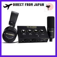 【Direct From Japan】M-AUDIO M-Track Duo HD Audio Interface with M100 Condenser Microphone and HDH41 S