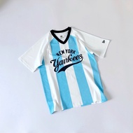 (Auth) New Era jersey yankees white and blue stripes Genuine Product - Nger Sop