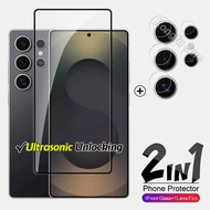 2in1 For Samsung Galaxy S25 Ultra Plus GalaxyS25Ultra S25Plus 5G 2025 Screen Protector Tempered Glas