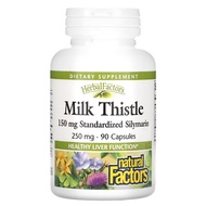 Natural Factors, Herbal Factors, Milk Thistle, 250 mg, 60 Capsules | 90 Capsules