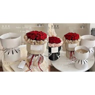 Round Flower Bouquet Frame / Flower Frame Flower paper