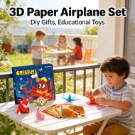 Diy Handmade Book Flying 3D Paper Aeroplane Toys Gift Educational Kids Mainan Budak Aeroplane