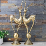 Wedding Crafts Gifts Living Room Deer Decorations Metal Creative Housewarming TV Cabinet Fortune and