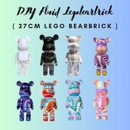 ❤ SG READY STOCK ❤ Flow Fluid Lego Bear Diy Violent Bearbrick White Embryo Pouring Children Toy Safe Room decoration