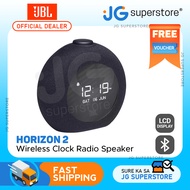 JBL HORIZON 2 Bluetooth Clock Radio Speaker with FM Tuner Dual Alarms LCD Display Ambient Light Battery Backup Two USB Ports | JG Superstore