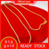 emas 916 original malaysia 【Malaysia Ready Stock】Rantai Leher Emas 916 Korea Emas 916 Original Lelon