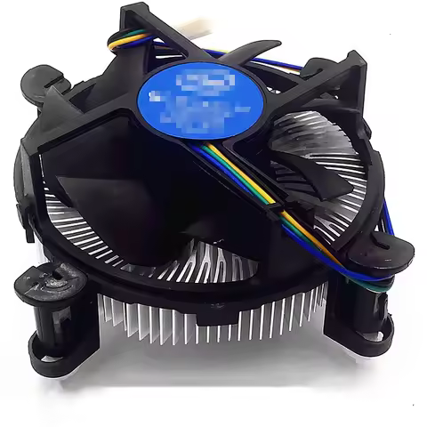 CPU Cooler Aluminum With 3.5-Inch Fan, 4-Pin Connector For Office PC Computer Intel Core I3/i5/i7 So