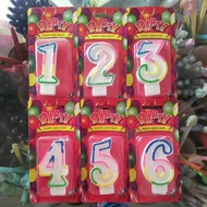 LILIN Number Birthday Candles