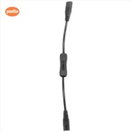 Power Extension Cord, Iec320 C7 to C8 Power Adapter Extension Cord with Switch Control with "8" Inte