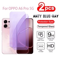 2 Pcs Tempered Glass OPPO A6 Pro 5G 4G Anti-Bluelight Screen Protector for OPPO A6 Pro A5 A5i Pro A5