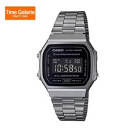 Casio Vintage A168WGG-1B Grey Stainless Steel Band Unisex Watch