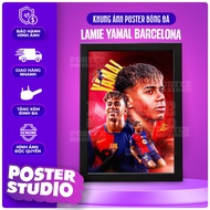Lamie Yamal Barcelona poster photo frame includes 2 sizes for A5 tabletop (18cm x 24cm), A4 wall han