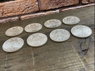 日本貨幣 1964年東京奧運會紀念幣 1000 円 共8個 額面8,000円