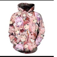 zero 2 DARLING IN THE FRANXX New Japanese manga Dear Franks Zero two series 3D sweater anime cosplay