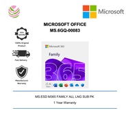 Microsoft 365 Office Family MS.ESD M365 FAMILY ALL LNG SUB PK (MS.6GQ-00083)