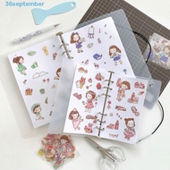 SEPTEMBER White Release Paper, A4 A5 A6 40 Sheets Loose Leaf Storage Book, Stationery Blank Sticker 