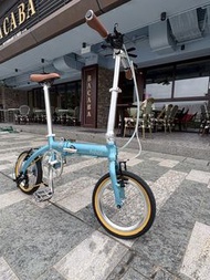 fnhon 14吋摺疊單車 風行14寸單車 閃粉湖水藍（99% 新，踩過一次，不議價，TKO區交收）