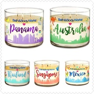 PANAMA,DUBAI,SINGAPORE,THAILAND,AUSTRALIA,MEXICO 3 WICK BATH&BODY WORKS 3 WICK CANDLE