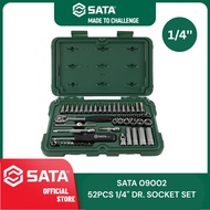 SATA 09902 33PCS 3/8" DR. SOCKET TRAY SET / JUNIOR SOCKET AND RATCHET SET / SOCKET BOX / RATCHET 3/8